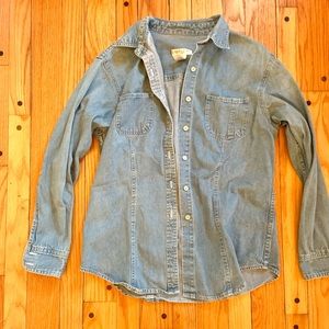 Jones New York heavy denim women’s fitted shirt